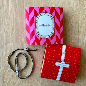 Stella & Dot Silver Nugget double wrap bracelet - New in Box